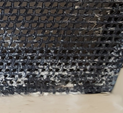 Corroded competitor screen mesh